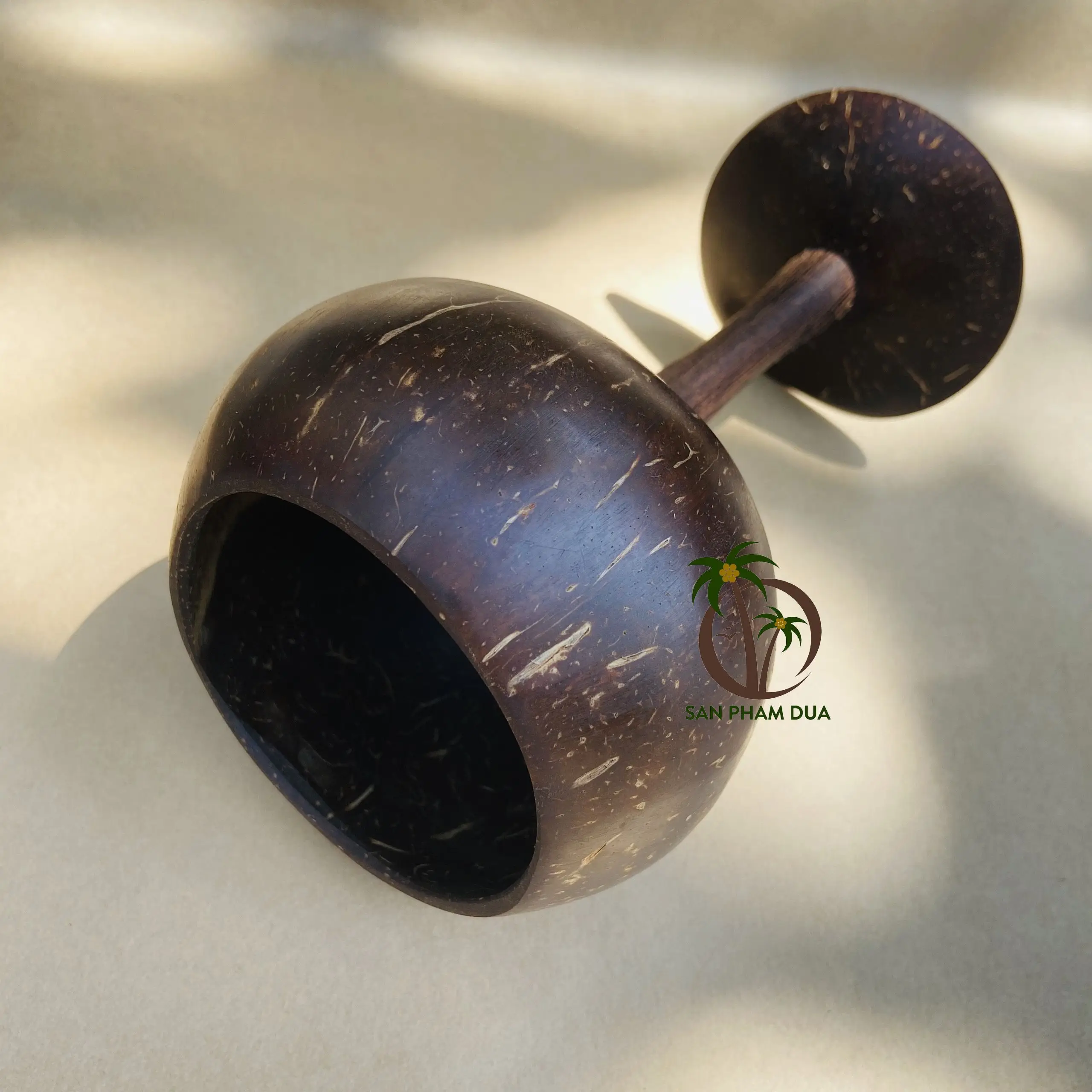 WINE CUP MADE FROM 100% COCONUT SHELL/ COCONUT CUPS FOR DRINKING/ COCONUT SHELL CUP COFFEE