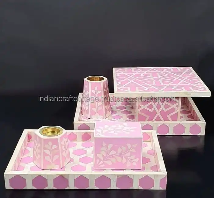 New High Quality Acacia Mango Wood Handmade Wooden Tray For Home And Hotel