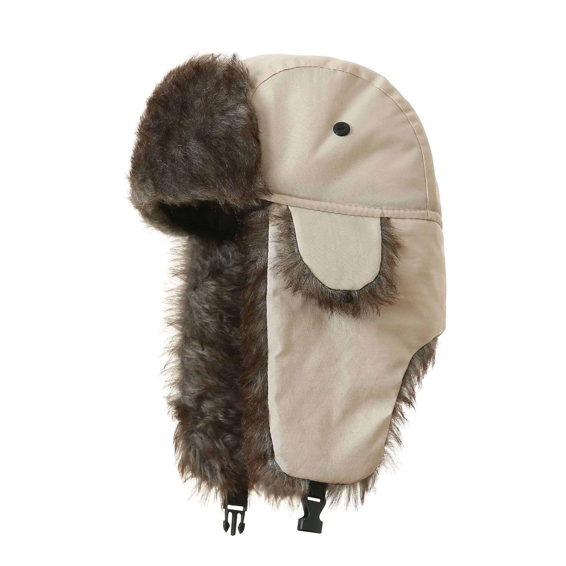 Men Camouflage Russian Winter Hats Trooper Earflap Trapper Wholesale Warm Cap with Fur Ear Flaps