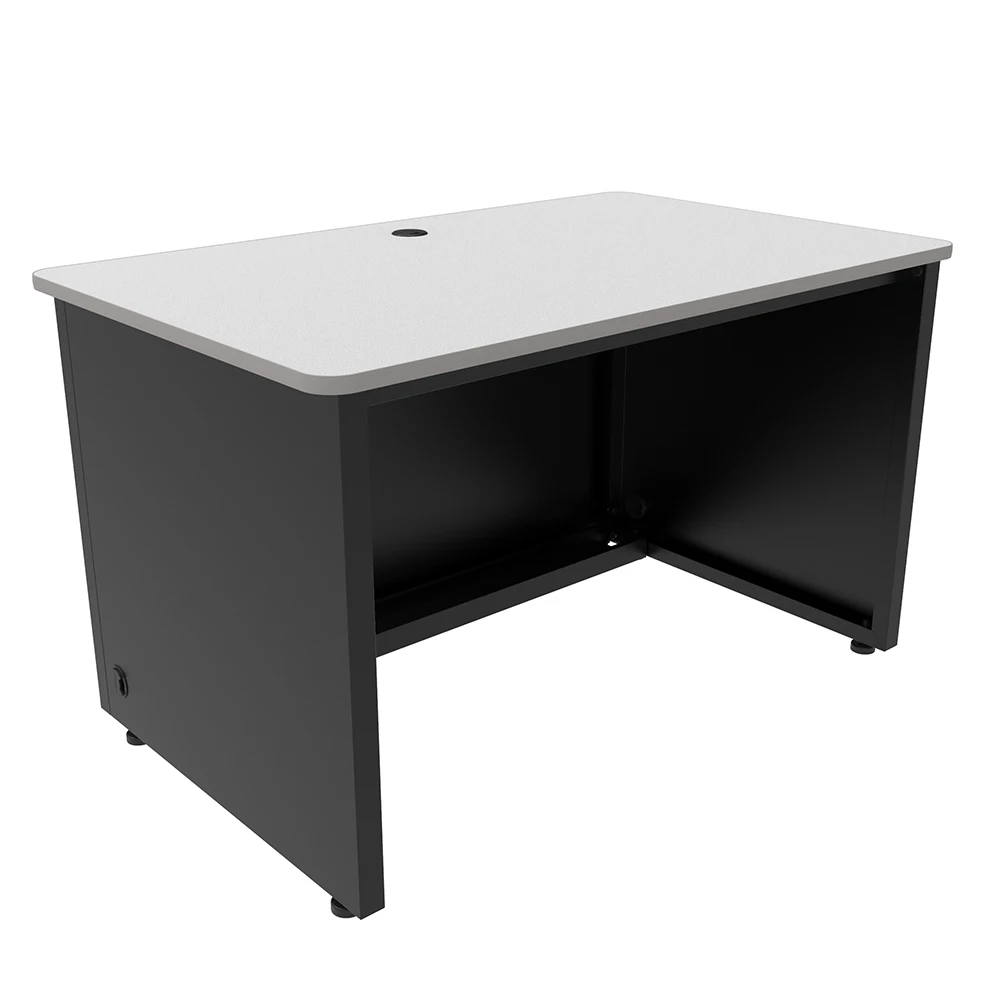 VersaDesk Enclosed Classroom Desk Black/Grey