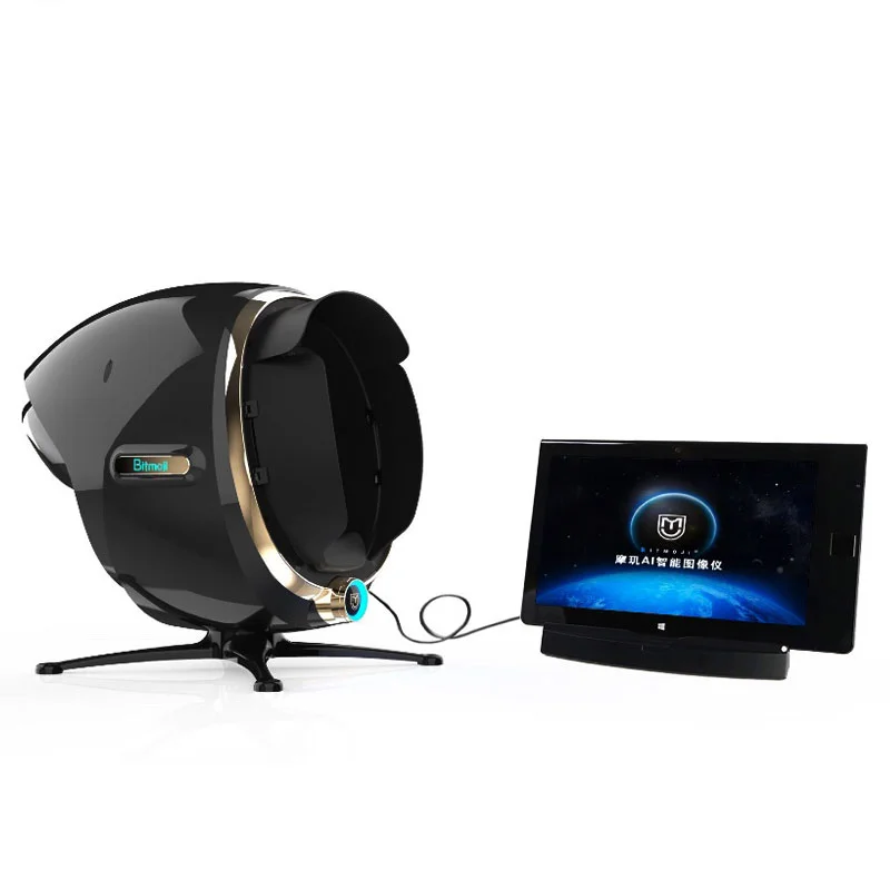 portable dermatoscope lamp cosmetology with mirror new belle skin analiz