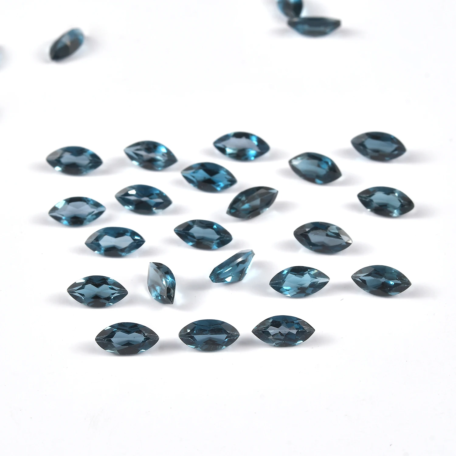 8X4mm Marquise Cut Natural London Blue Topaz Wholesale Factory Price High Quality Natural LBT Faceted Loose Gemstone Supplier
