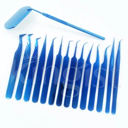 Bulk Private Label Lash Extensions Tweezers Custom Logo Accessories Tool Eyelash Tweezers Rose Gold Diamond Grip Tweezers