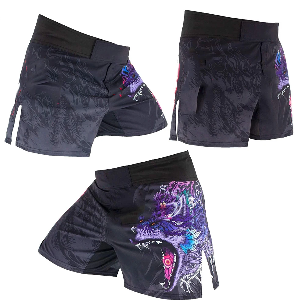 New Arrival Gym Yoga Fitness Wear MMA Shorts Top Quality Custom Logo Sublimated Gym Exercise MMA Shorts For Men
