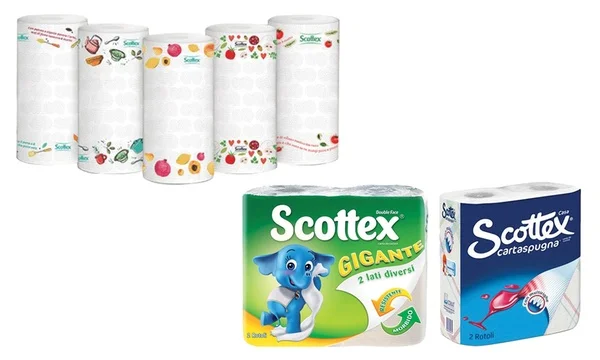 Рулон туалетной бумаги Scottex жесткая оригинальная непреодолимая мягкость/мягкая туалетная бумага Scottex-63 рулона