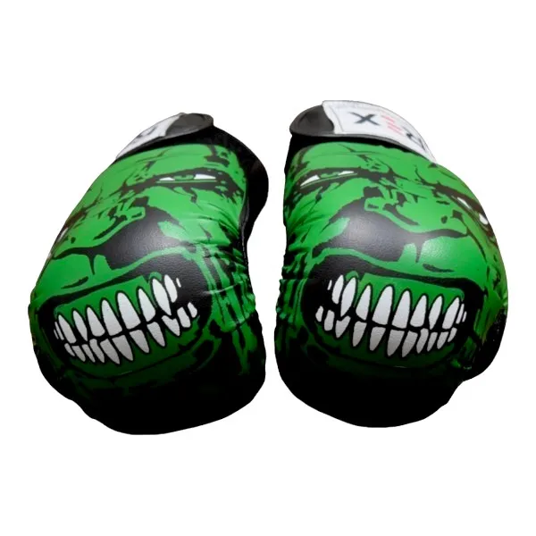 Custom Hulk Sketched Boxing Gloves Highly Detailed Printed Durable and Comfortable PU Leather for Spooky October Sales Pro Glove