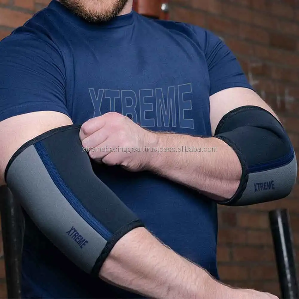 2023 New Design High Quality Nylon Elbow Support Sleeves 5mm 7mm Neoprene Flexible Gym Workout Sleeves Daily Sports Wholesale