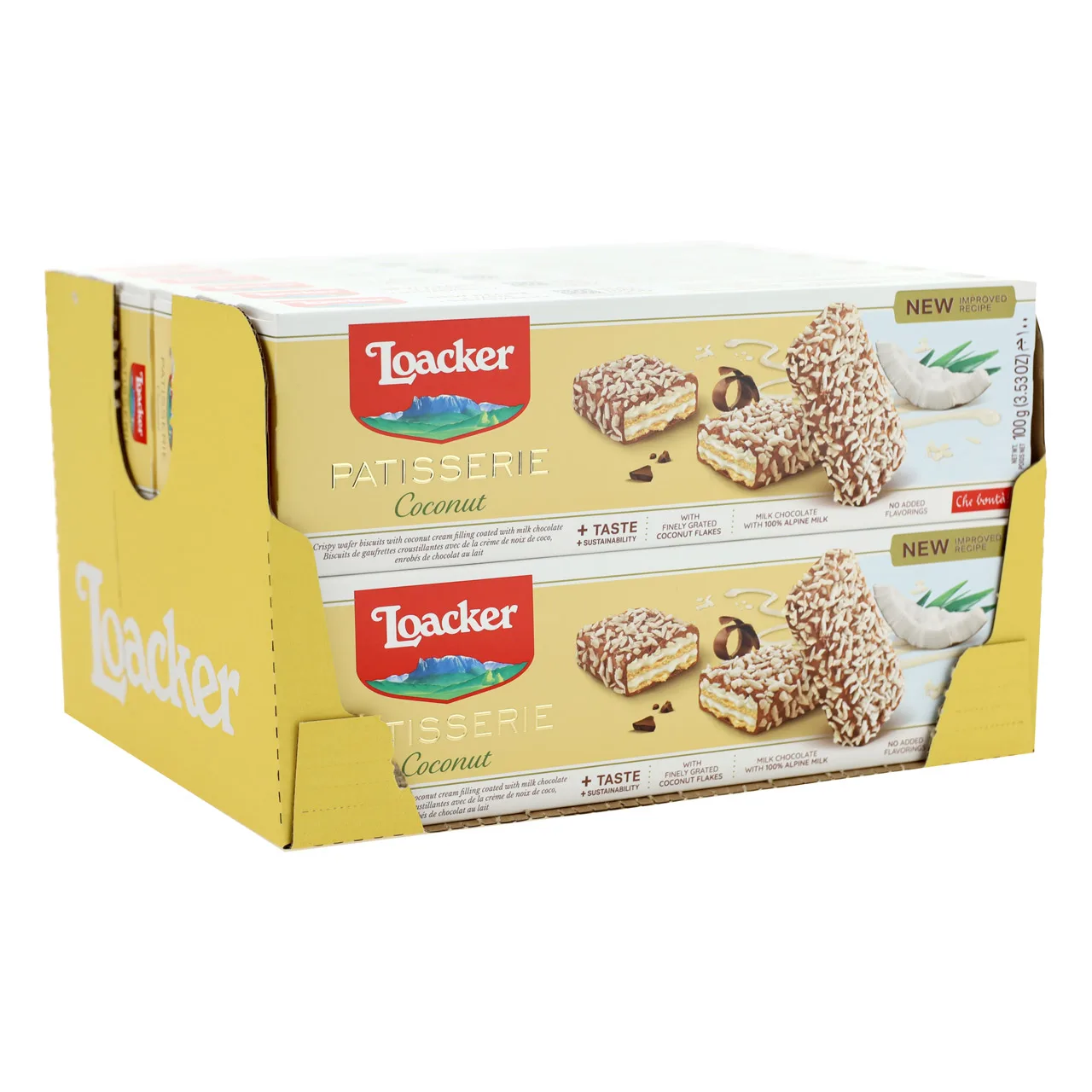 Высококачественная Кондитерская с экзотическим кокосовым вкусом 100gx18-Тропическое угощение-Радуйте свои вкусовые рецепторы