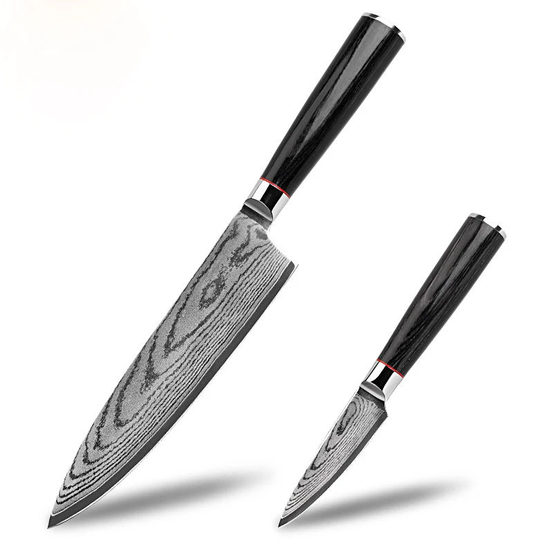 Top Quality Damascus Knife Set German Steel Chef knife Kitchen