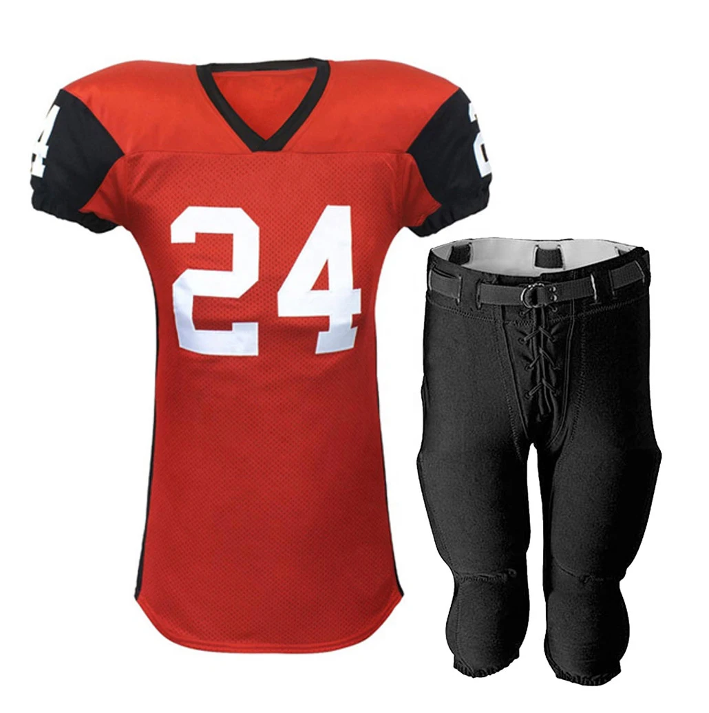 Wholesale OEM Service Custom Team Logo Professional Sublimated American Football Wears Uniform Jerseys Pants