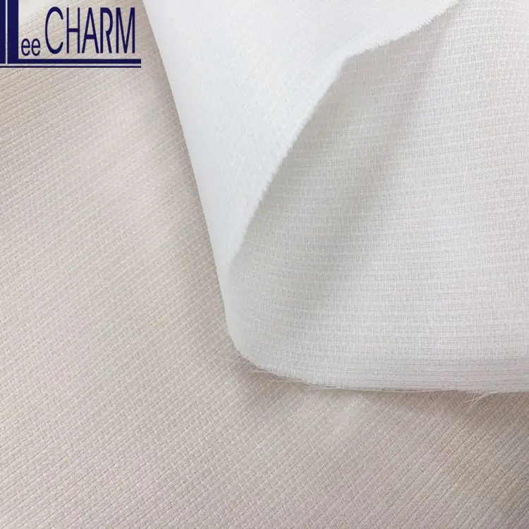 LIM012 Taiwan 100 Polyester Thick Quality Bridal Organza Material Fabric