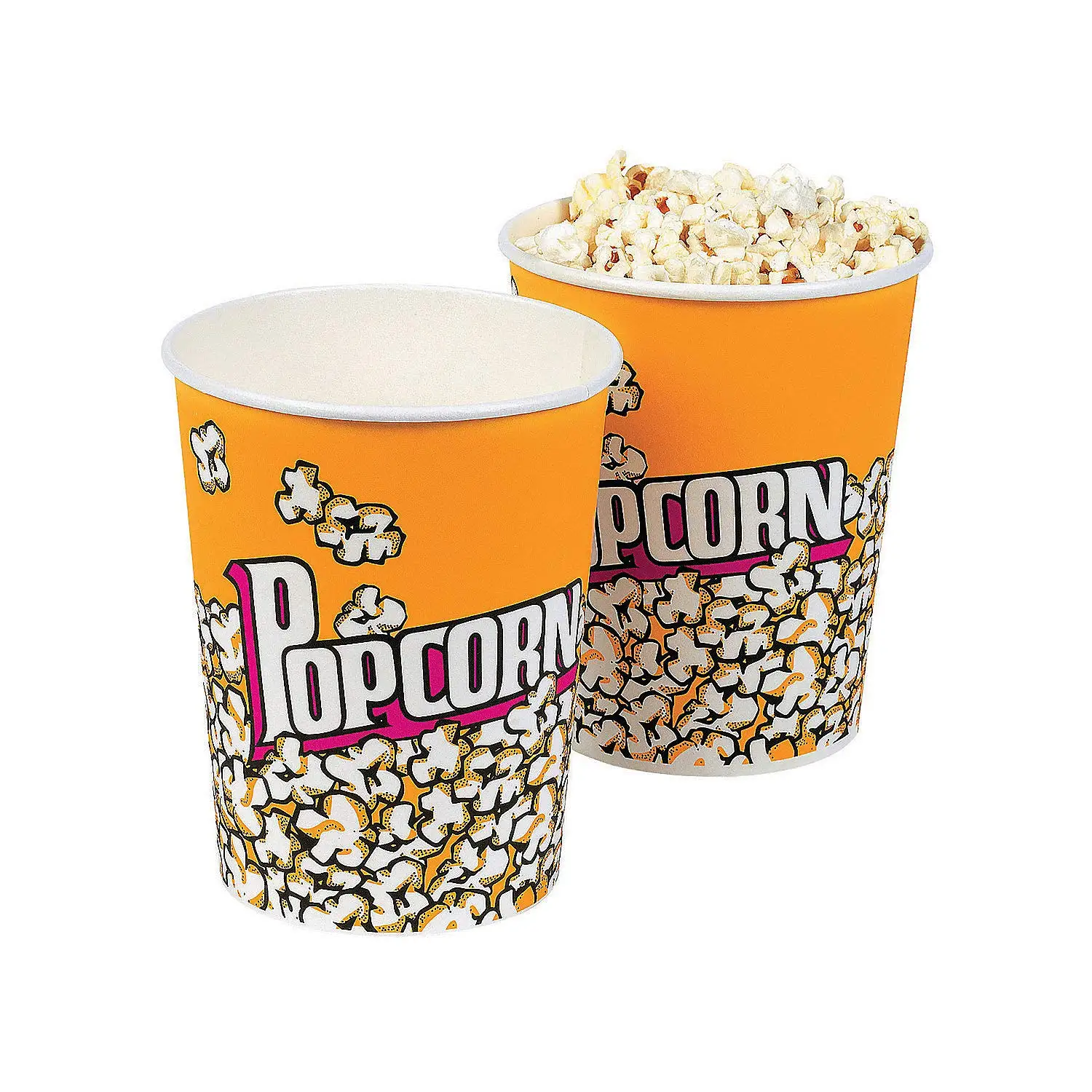 WHOLESALES  OEM All Size Disposable Paper POPCORN Cup Take Away Coffee Packaging Paper Cups