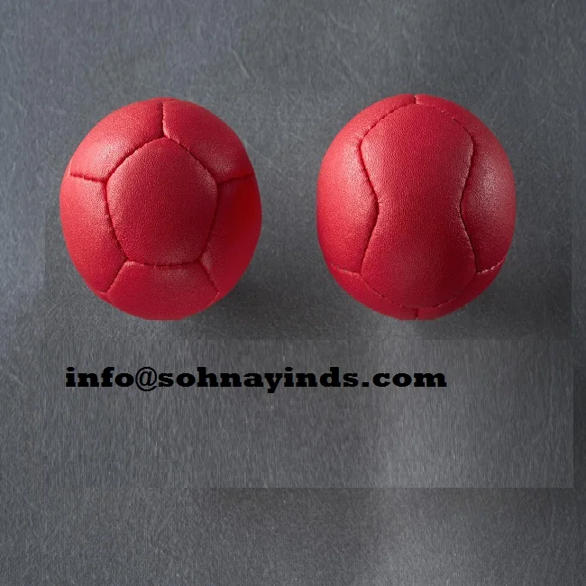 Boccia Balls Sets as per Federation Standards packed in carrying Bag with Customized logos on balls and bag