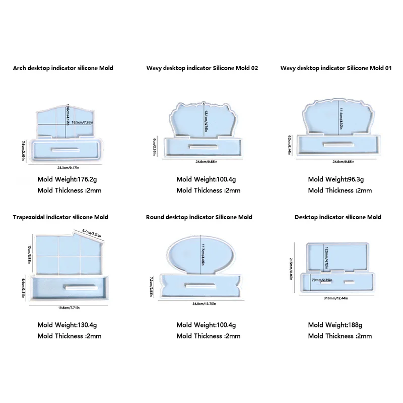 Creative diy dripping mould a variety of hotel signage silicone mould resin ornaments picture frame display card