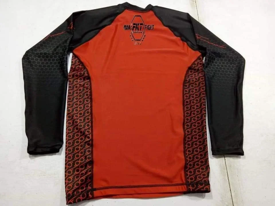 Mens Custom Rash Vest Long Sleeve Lycra Compression Shirt Quick Dry Rashguard Sublimation Rash Guard Men Quantity Top Customize