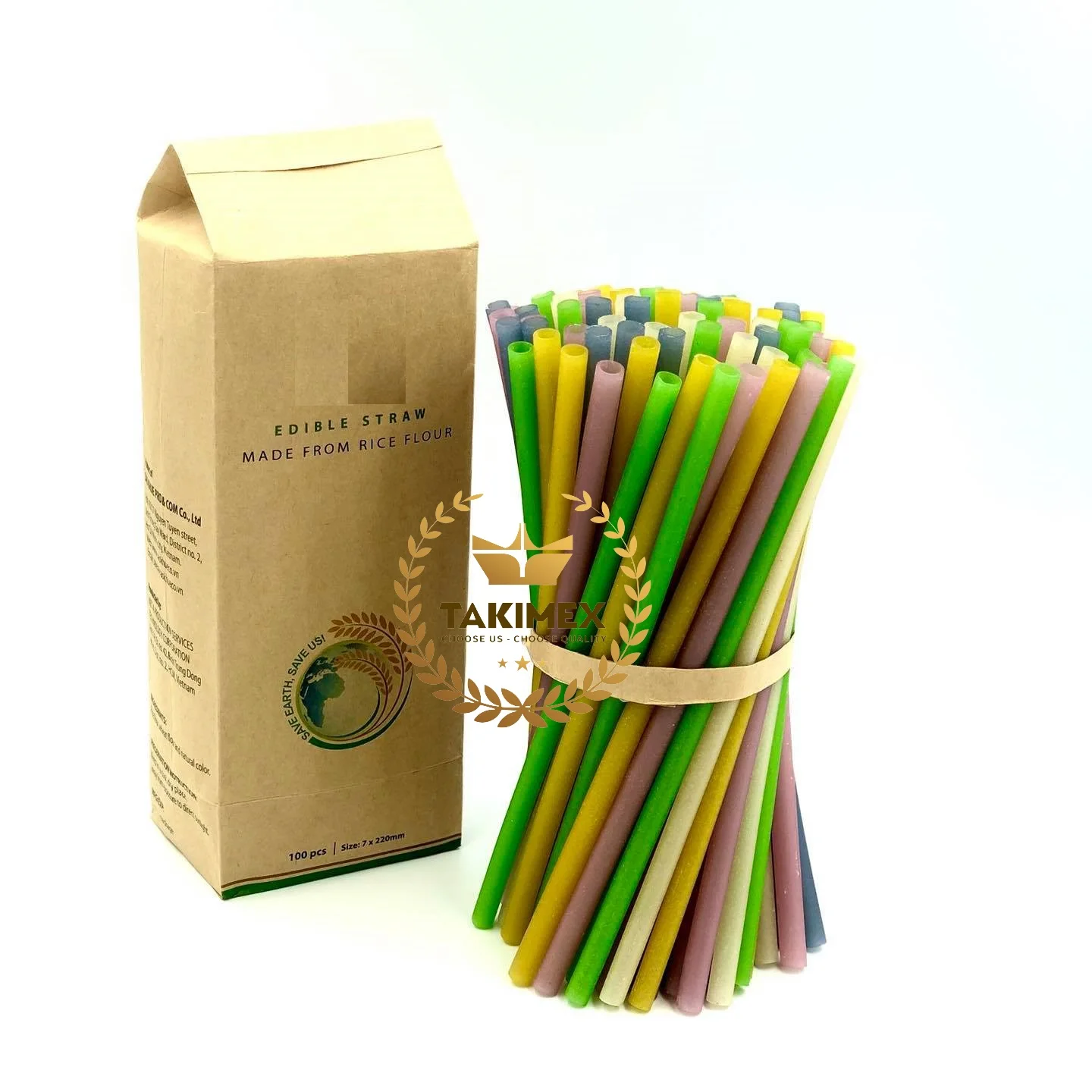 Wholesale Edible Organic Resource Multi Color Rice Straw 6mm 8mm 12mm Drinking Nuihut Brand Manufactured in Vietnam