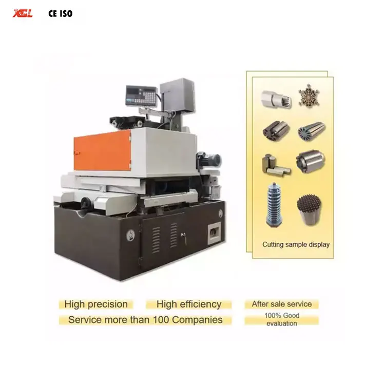 Fast speed EDM electrical discharge wire cutting machine electric controlled DK7763F