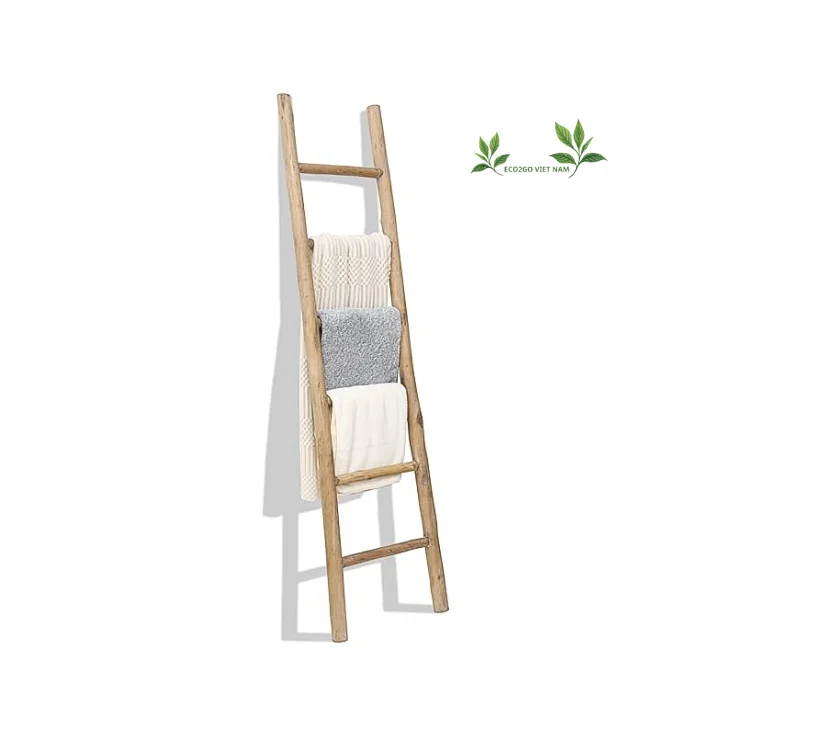 Bamboo ladder towel rack handcrafted cheap price/ Bamboo clothes ladder towel rack /Bamboo ladder 100% Natural High Quality