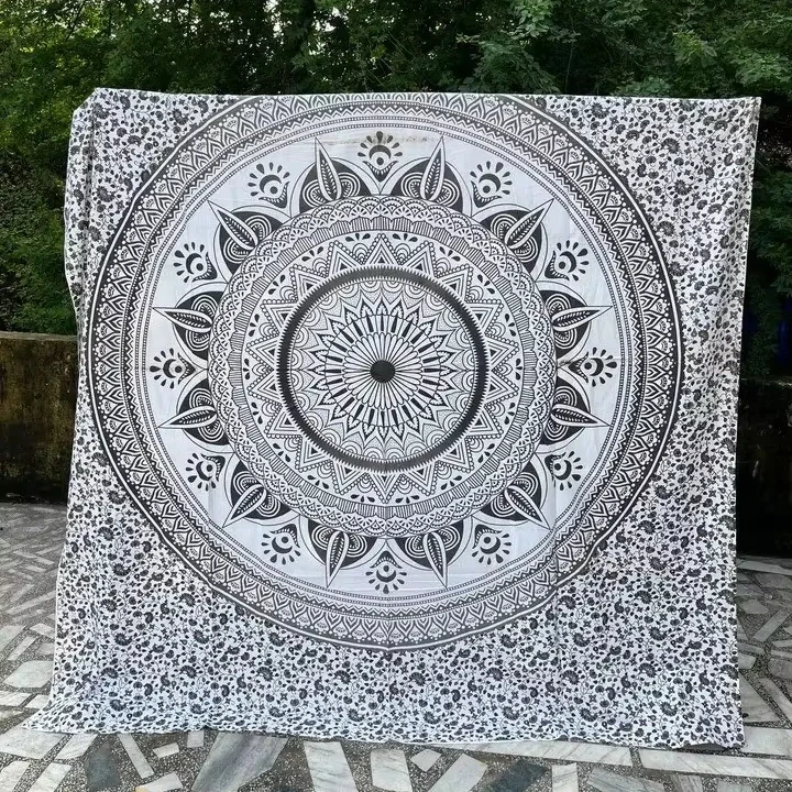 Indian Mandala Tapestry Bohemian Wall Hanging Room Decor Bed