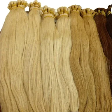 Необработанные отбеленные 613 натуральные индийские человеческие волосы для наращивания из восточных волос светлые цветов пряди