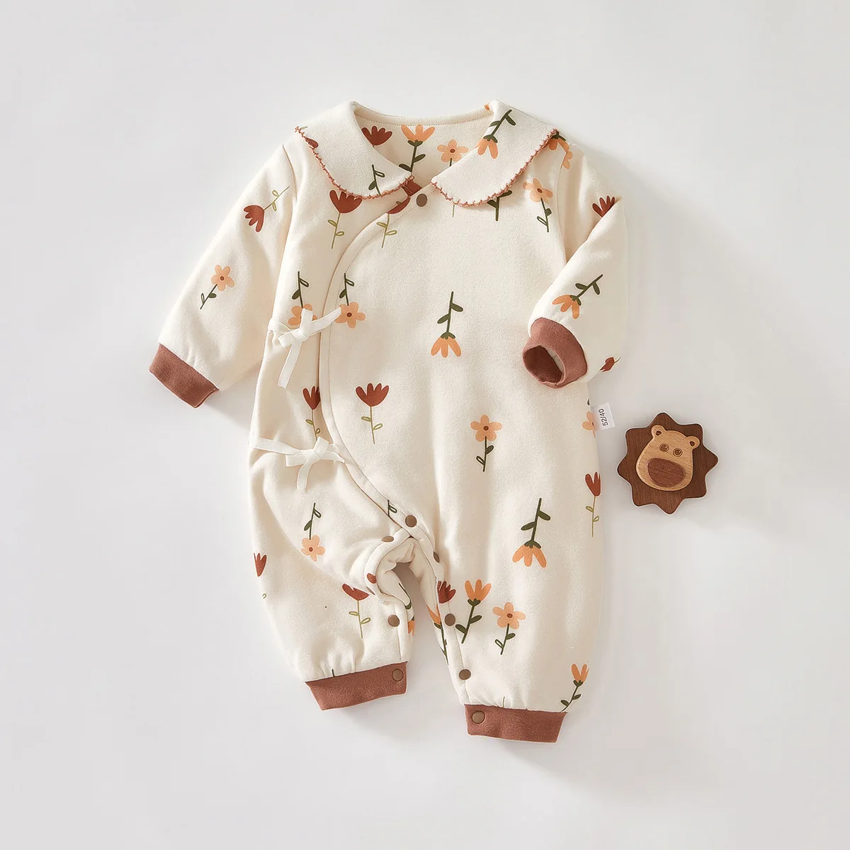 Wholesale Custom Newborn Romper Infant Full Sleeve Body Suit Unisex Casual Jumpsuits Baby Clothes