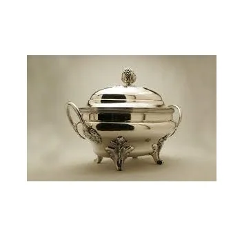 Decorative Best Quality Metal Tureen Set for Serving Soup Wholesale Supplier Manually Manufactured in India