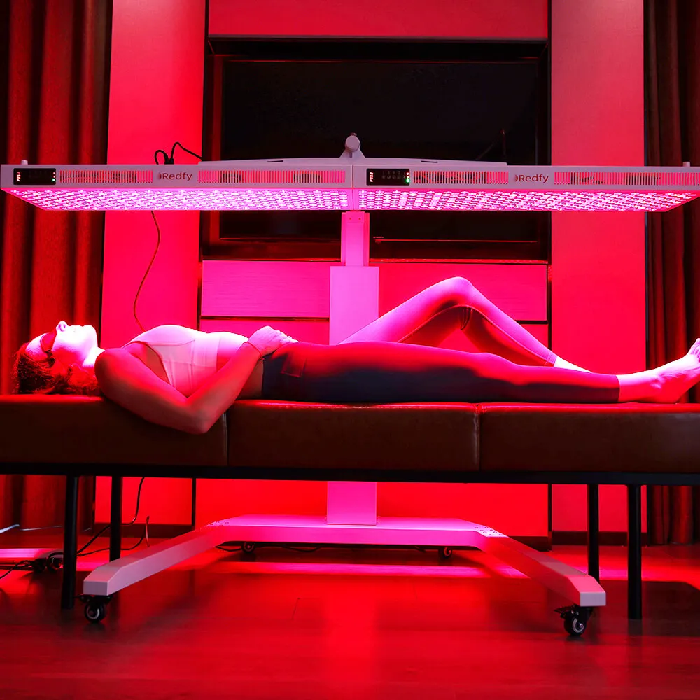 Медицинская светодиодная панель SunPlus для профессионального коммерческого использования горизонтальная фототерапии красным светом всего тела 4 длины волны со стойкой