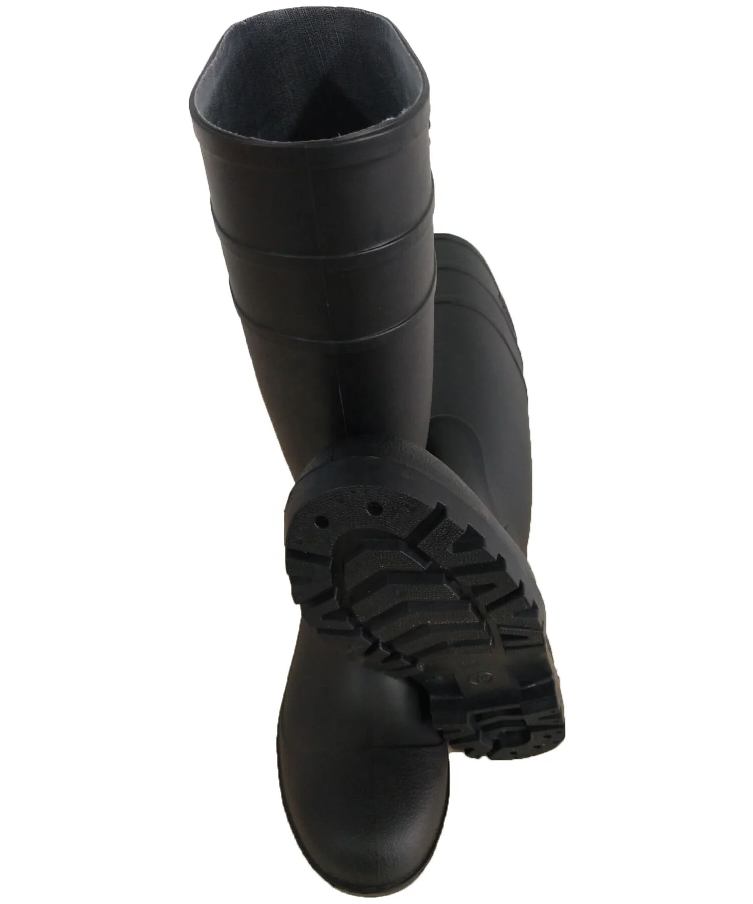 PVC safety  steel toe  rain boots waterproof  boot for men  Boots factory to prevent puncture