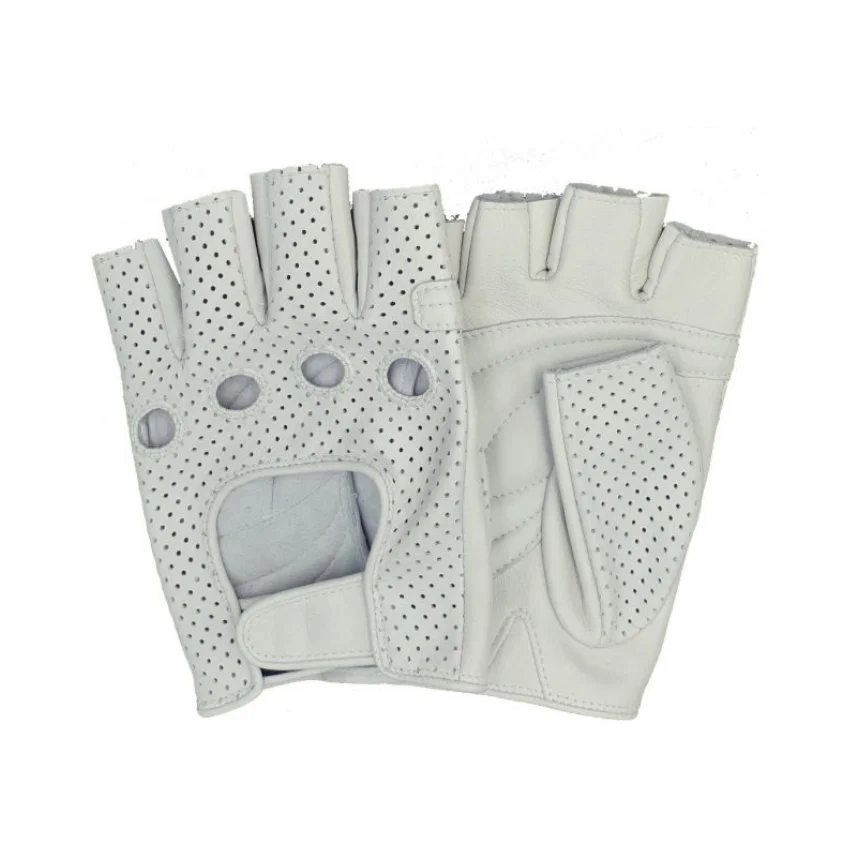 Men Sports Pads Safety palm Weight Lifting Glove Fingerless Breathable Leather Fitness Gloves from Pakistan