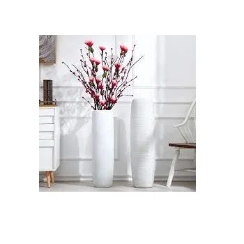 Antique Finishing Shiny Polished Ceramic Flower Vase for Home Decor Flower Vase Living Room Decoration