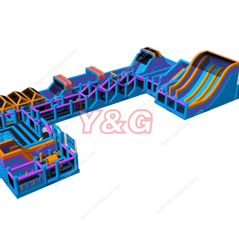 Y&G New Large Fun Rent playground attraction Activities inflatables park inflation air park large inflatable obstacle course