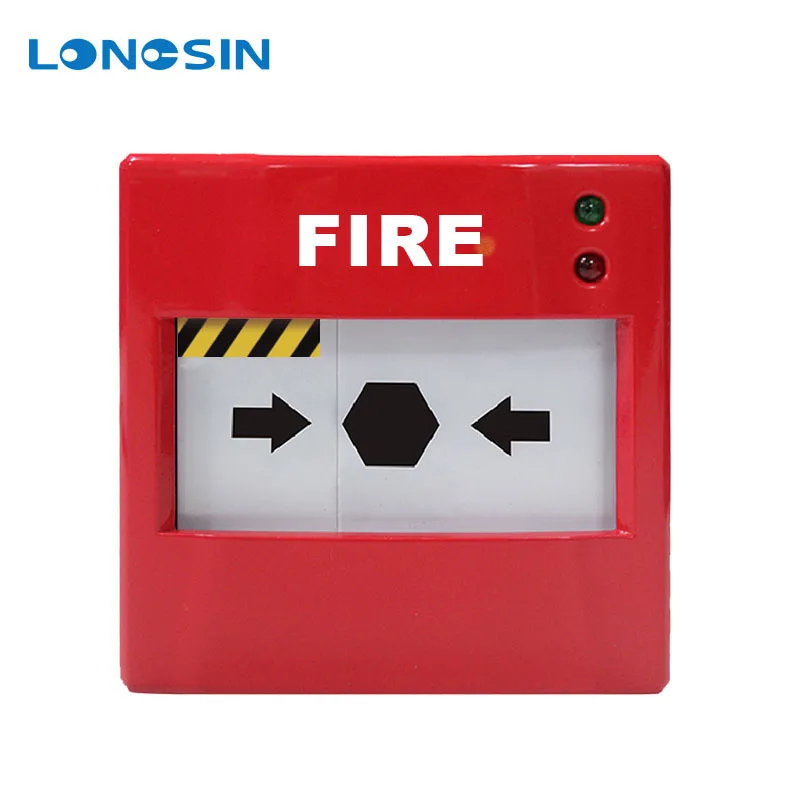 Wholesale Resettable and Fire Telephone Connectable Analog Intelligent Fire Alarm Addressable Manual Call Point Red