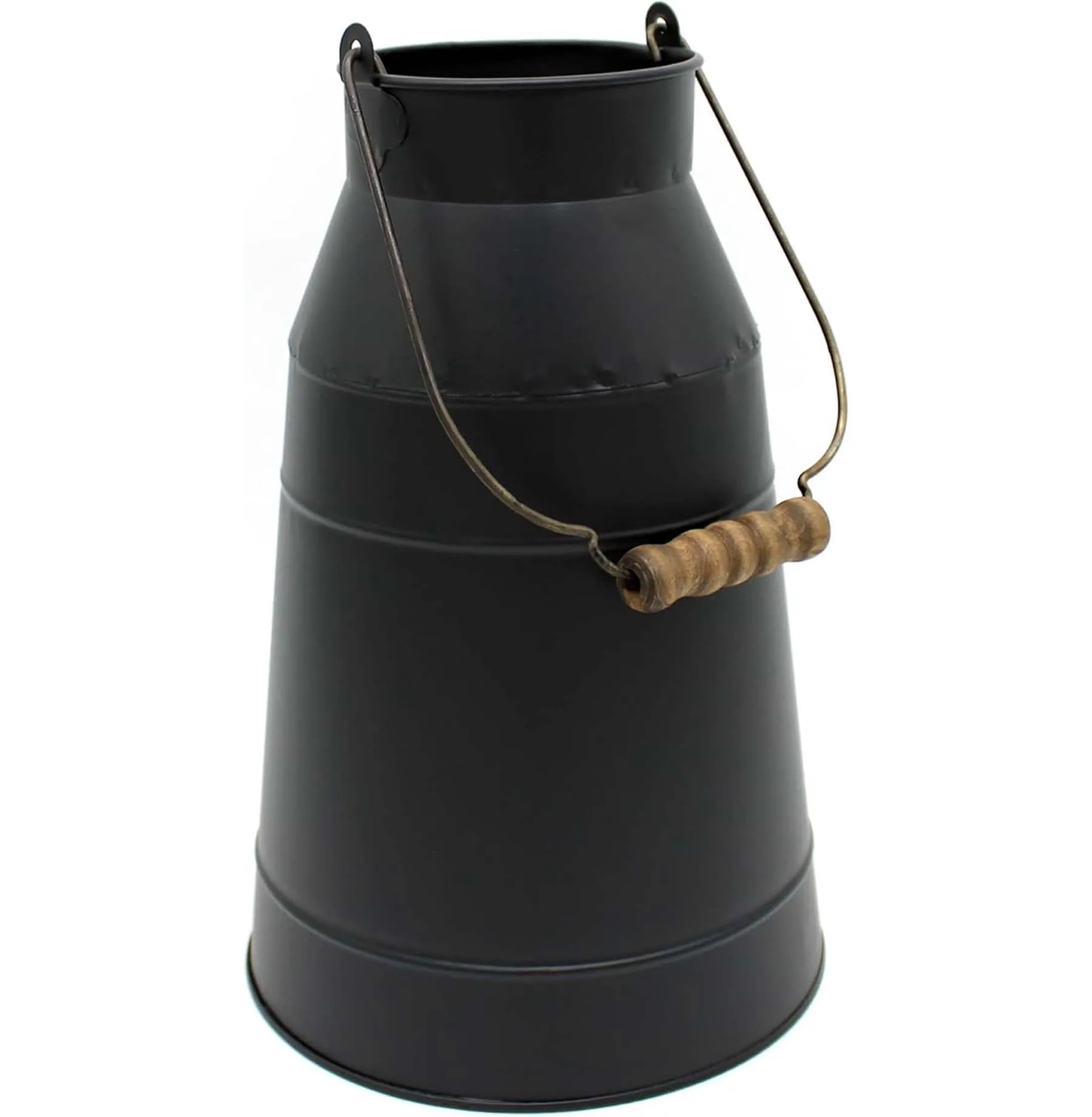 Best Quality Metal Flower Vase Rust Painted Decor Milk Can Bucket Country Primitive Jug Farmhouse Decoration Small