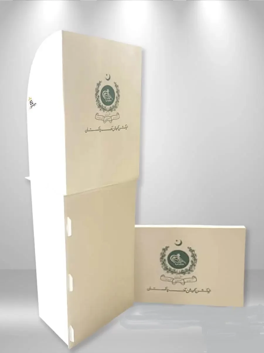 Best Quality Vote Table Voting Stand for PP Hollow Plastic Election Station Foldable PP Board Election Fund  Propoganda Booth