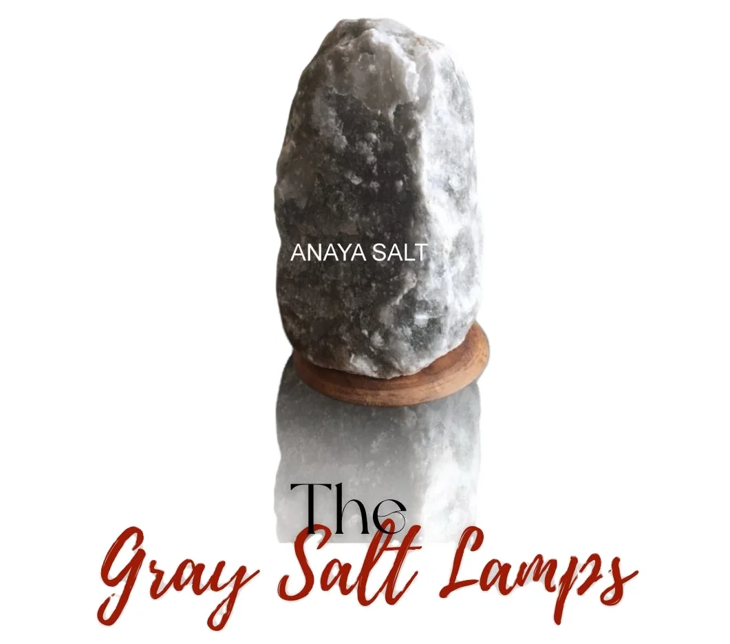 Rock Salt Natural Himalayan Gray Table Lamp 60-80KG