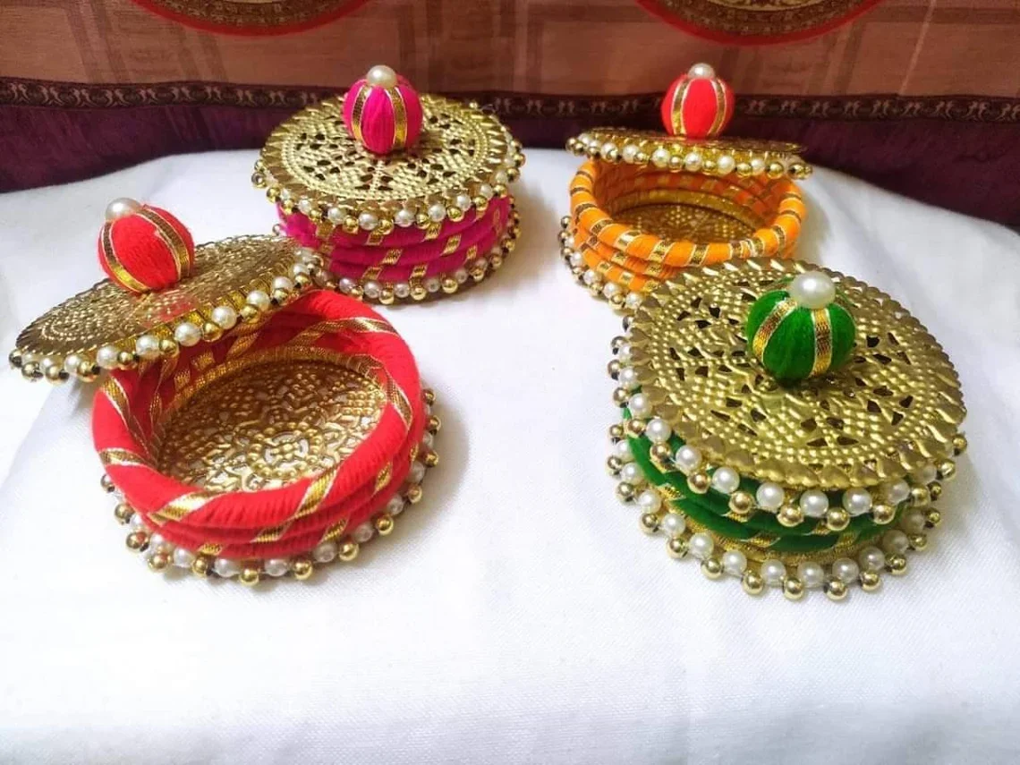 Indian Wedding Favor Cute Mini Gift Box Baby Shower Bridesmaid Basket For Hamper Housewarming Return Gift