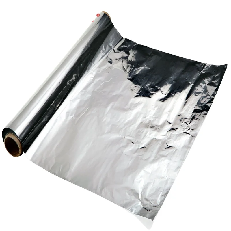 China Manufacturer Silver Color Food Grade Household Aluminium Foil Rolls for Kitchen Food Packaging