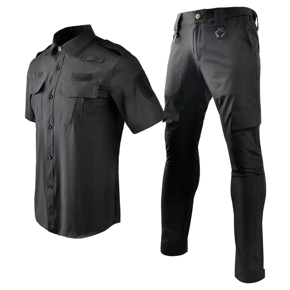 2024 Style Security Work Clothes: Long-sleeved Security Guard Officer Uniforms for Spring and Autumn