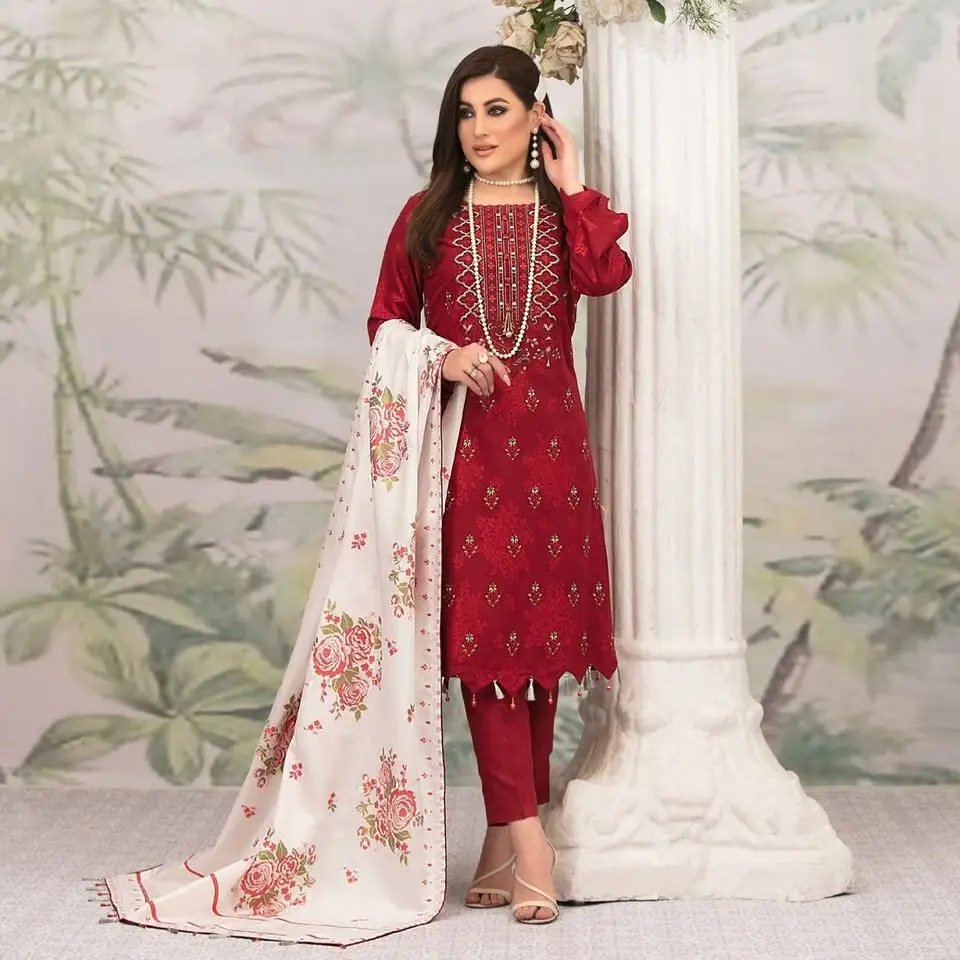 Wholesale Premium Quality 2023 Latest Design pakistani ladies summer shalwar kameez