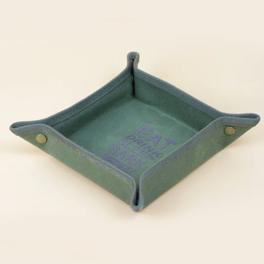Canvas pet bowl outdoor multi-purpose folding bowl dog bowl