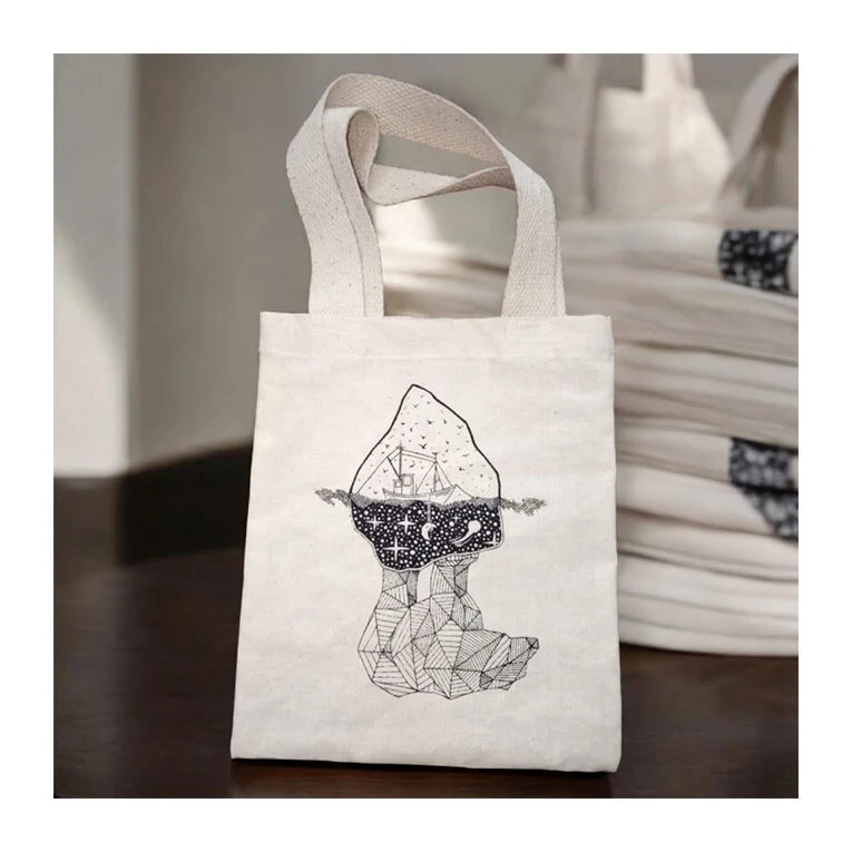 Custom Logo Eco Cotton Tote Bag Heavy Duty New Shopping Tote Reusable Plain Canvas Material Indian Wholesale Price Buy Now!