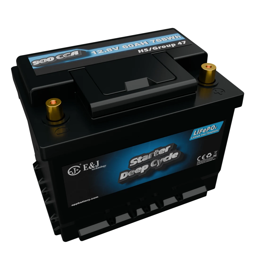 12V 60Ah LiFePO4  CMF60L DIN 37110 M6610 battery for KIA EV6 & Hyundai Kona Electric