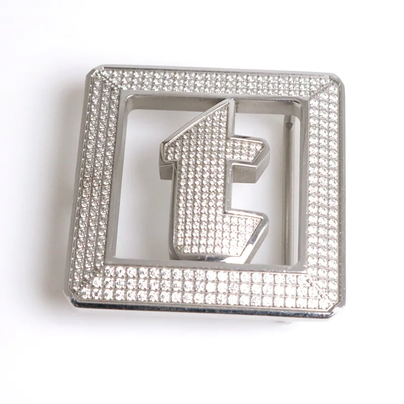 Belt buckle head hardware factory decorated letter plate buckle hanging buckle high-end customization