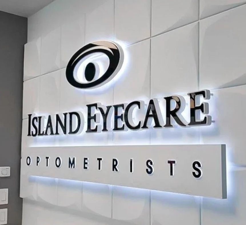 3D Metal Backlit Business Sign Custom Design Personalized Signage outdoor logo illuminated sign LED backlit sign board 3D LED
