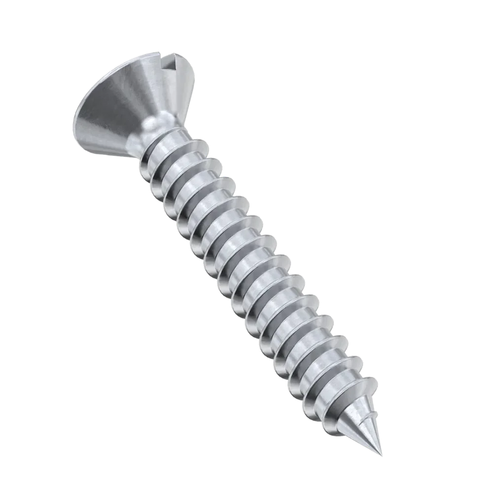 Slotted Raised Countersunk Head Tapping Screws Slotted Raised Countersunk Self Tapping Screws DIN 7973C Stainless Steel