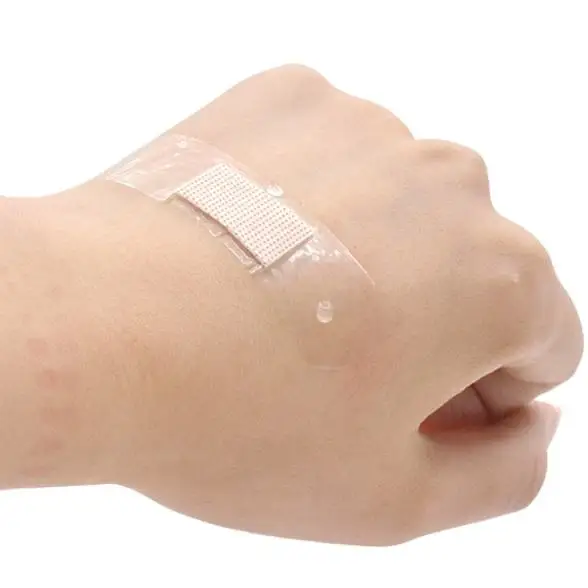 Customized Printed PE Band-aid Waterproof Wound Plaster Transparent Disposable Adhesive Bandage