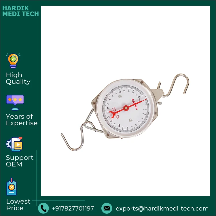 Top Notch Quality Best Selling Easy to Read Hanging Type Portable Infant Weighing Scale Spring Type - 25 kg at Best Price