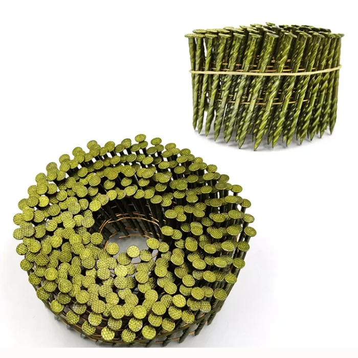 galvanized high quality 304 stainless Coil Nail Painted Coated EG MG Finish hebei manufacturer in China