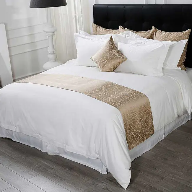 Four-piece Cotton Bed Sheet Simple Nordic Style Sub-stripe Duvet Cover Hotel Linen Bedding Set