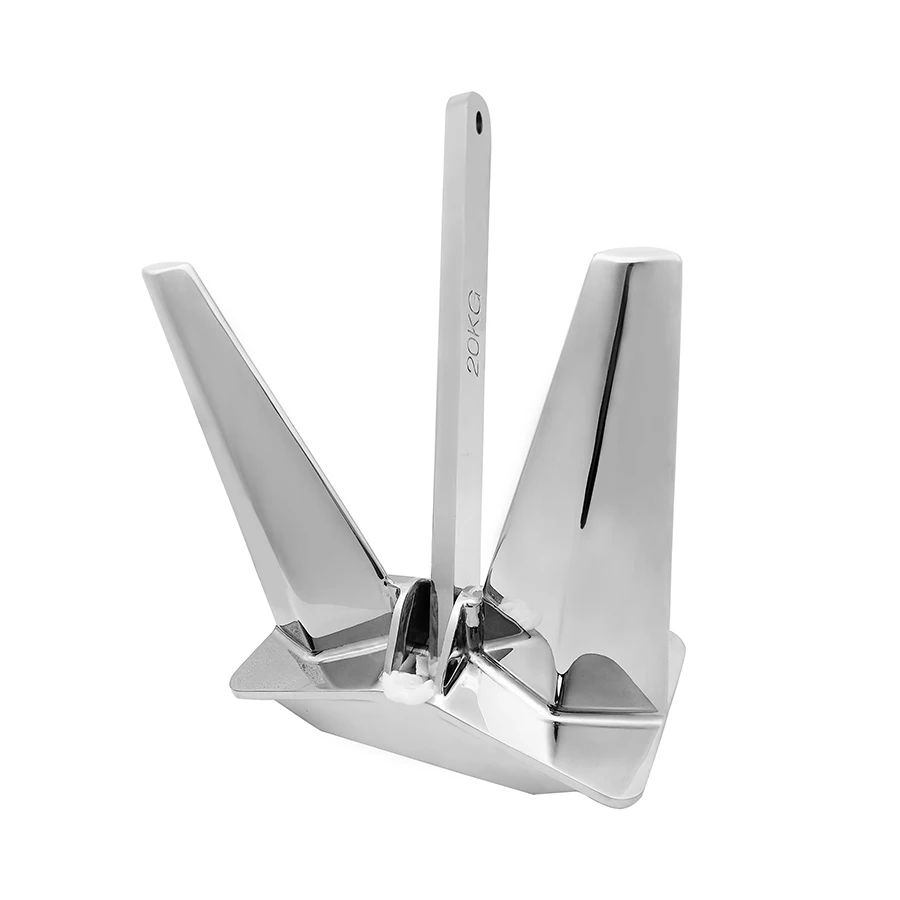 Boat Anchor 316 Stainless Steel Mirror Polished Pool Anchor Marine Hardware